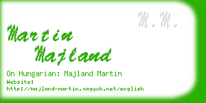 martin majland business card